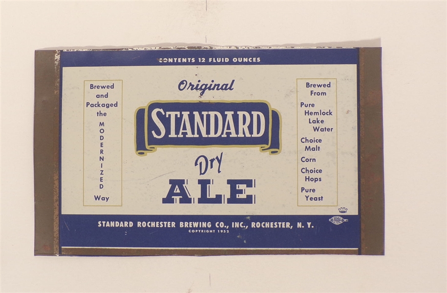 Standard Dry Ale  Body Blank