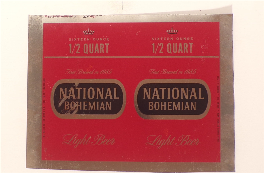 National Bohemian 16 ounce Body Blank