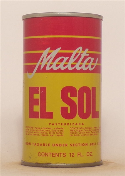 Malta El Sol Tab Top