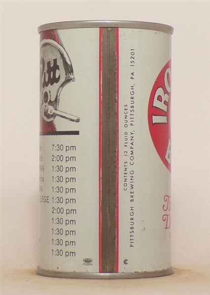 Iron City 1974 Pitt Football Schedule Tab Top