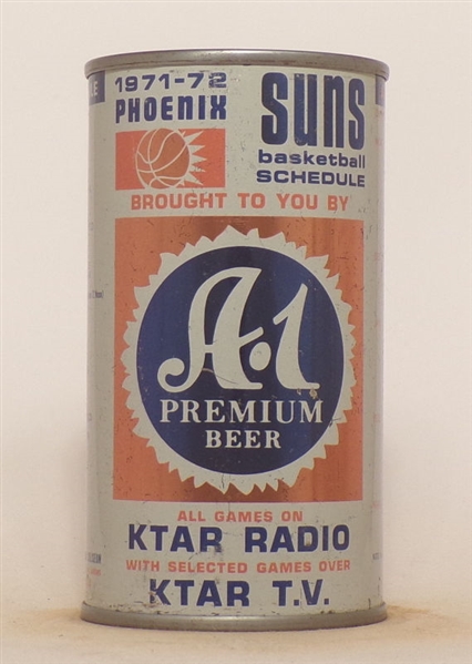 A-1 Phoenix Suns Basketball Schedule 1971-72 Bank Top