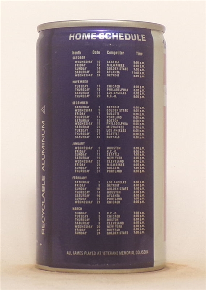 A-1 Phoenix Suns Basketball Schedule 1973-74 Bank Top