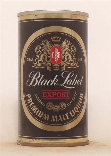 Black Label Malt Liquor Tab Top