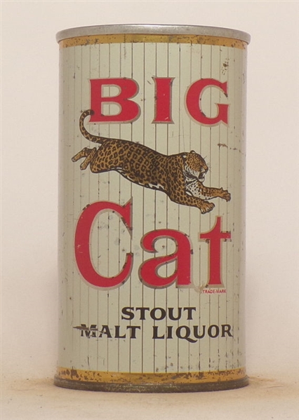 Big Cat Stout Malt Liquor Intact Zip (Los Angeles)