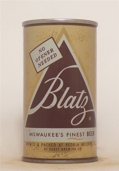 Blatz Tab Top #1, No Opener Needed, Peoria Hts.