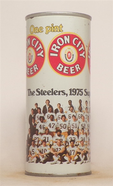 Iron City 1975 Steelers 16 Ounce Tab Top