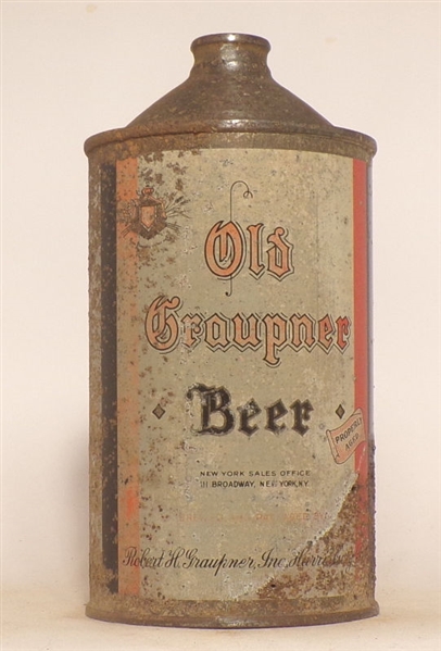 Rare Old Graupner Quart Cone Top