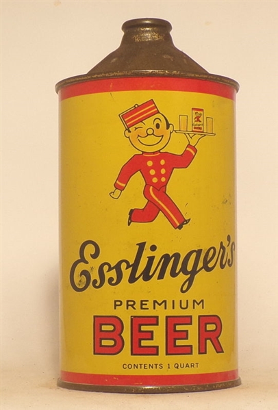 Esslinger's Beer Quart Cone Top