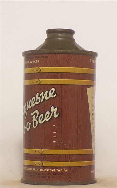 Duquesne Can-O-Beer Low Profile Cone Top