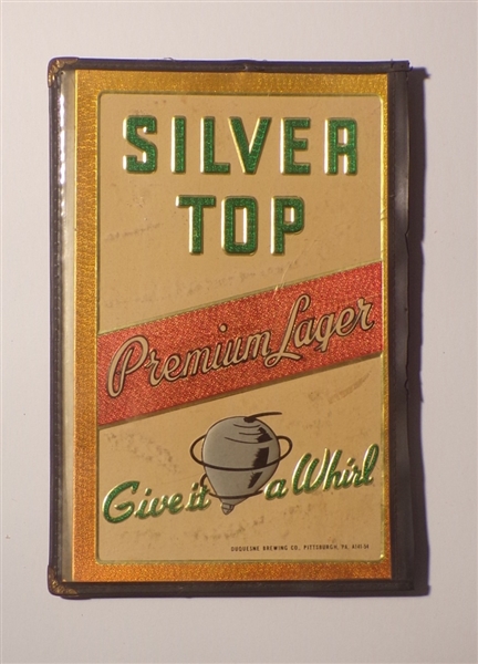 Silver Top Menu Cover