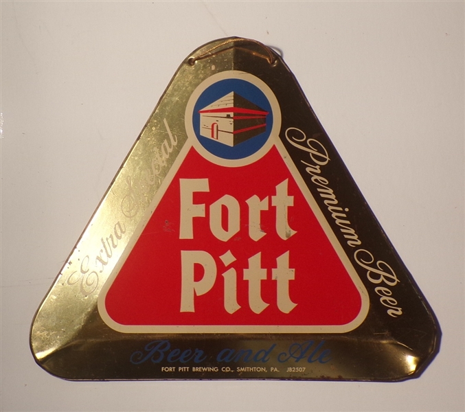 Fort Pitt Tin over Cardboard Sign