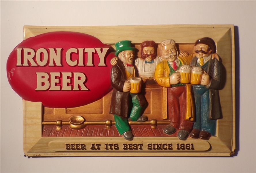 Iron City Celluloid Sign #2