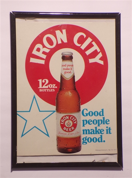 Iron City Framed Sign