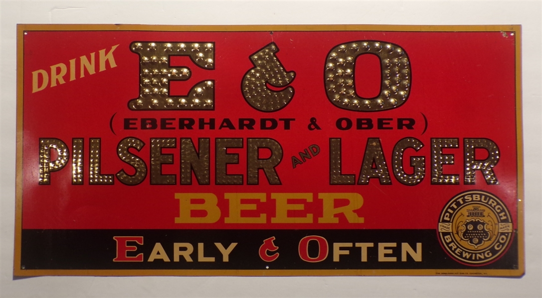 E&O Pilsener and Lager Tin Sign