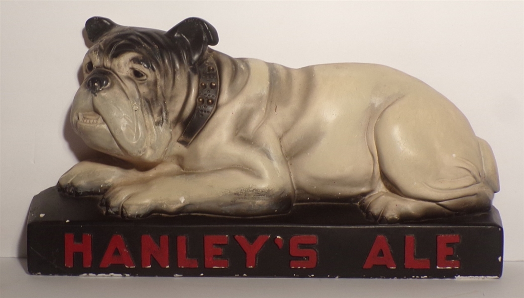 Hanley's Ale Chalk Bulldog Statue