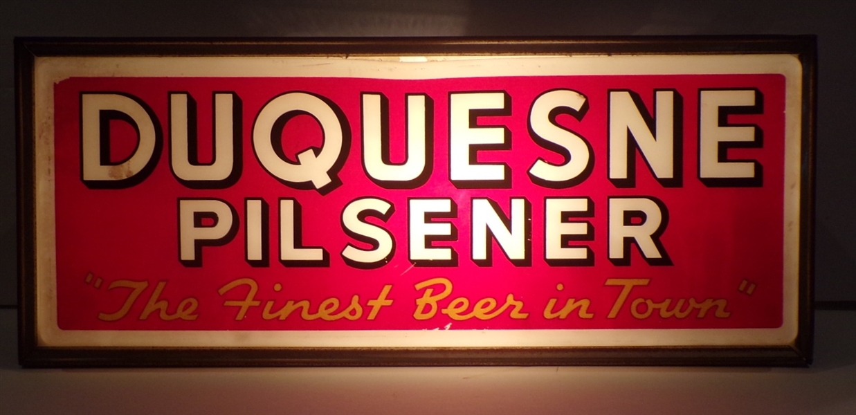 Duquesne Pilsener Lighted Sign