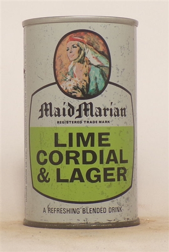 Maid Marian Lime Cordial & Lager Tab (England)