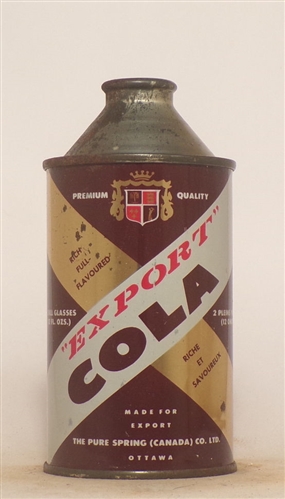 Pure Spring Export Cola Cone Top (Canada)