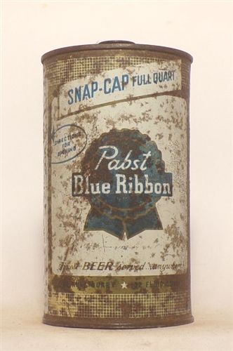 Pabst Blue Ribbon Quart Cone Top
