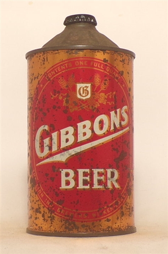 Gibbons Beer Quart Cone Top