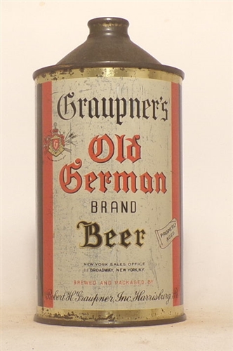 NICE! Graupners Old German Quart Cone Top