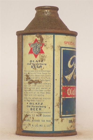 Blatz Beer cone top #6