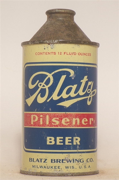 Blatz Beer cone top #7