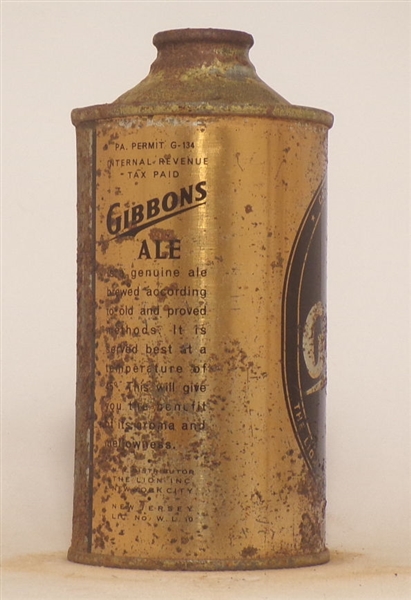 Gibbons Ale low profile Cone Top