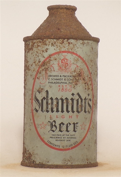 Schmidt's Beer Cone Top #1