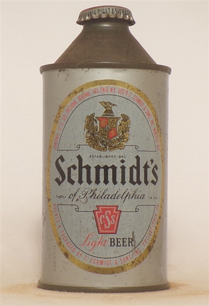 Schmidt's Beer Cone Top #3