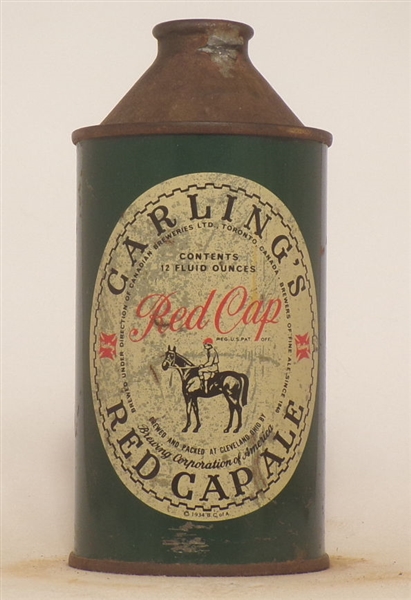 Carling's Red Cap Cone Top #1