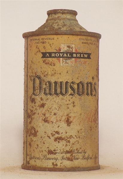 Dawson's Master Ale low profile Cone Top