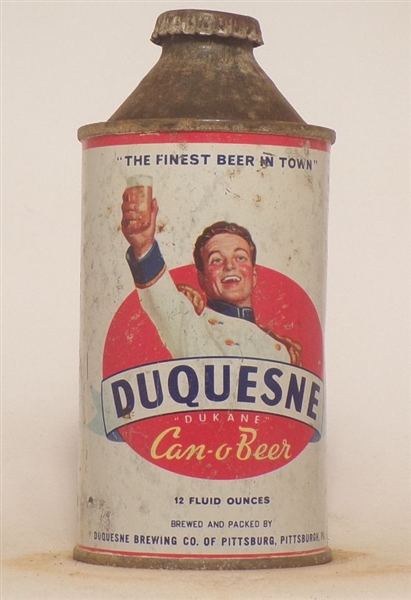 Duquesne Can-o-Beer Cone Top #6