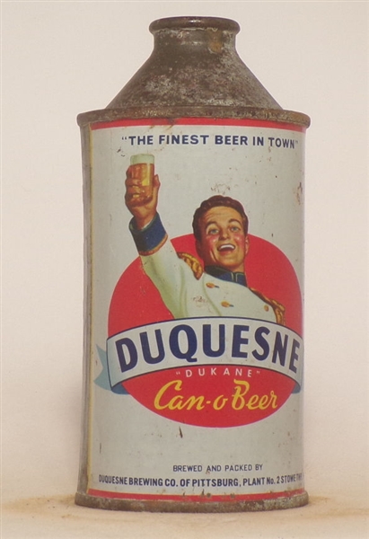 Duquesne Can-o-Beer Cone Top #7