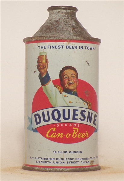 Duquesne Can-o-Beer Cone Top #7