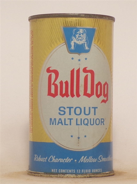 Bull Dog Stout Malt Liquor Flat Top