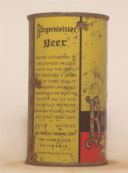 Burgermeister Beer Opening Instructional Flat Top #2