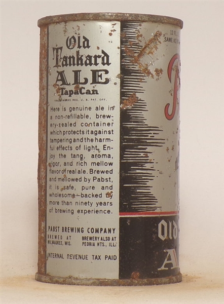 Pabst Old Tankard Ale Opening Instructional Flat Top #2