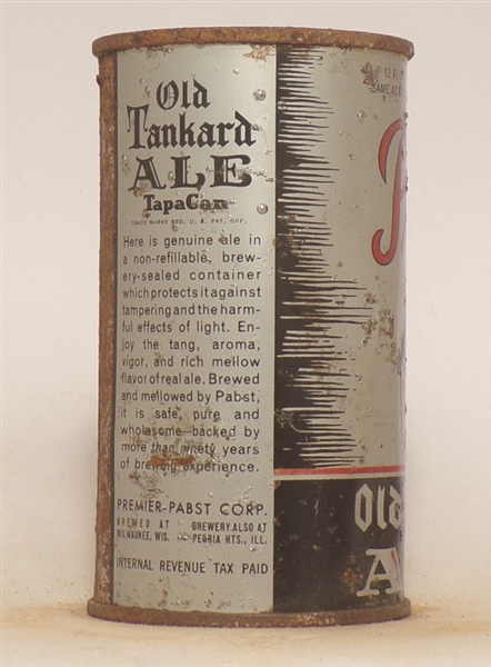 Pabst Old Tankard Ale Opening Instructional Flat Top #3