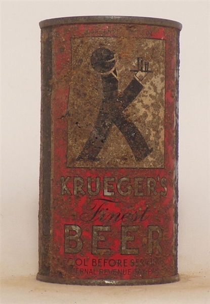 Krueger Beer (Baldie) Opening Instructional Flat Top 