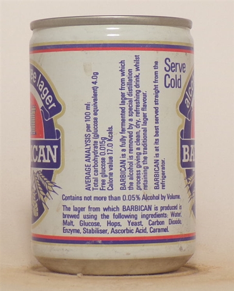 Barbican 9 2/3 Ounce Tab Top #2