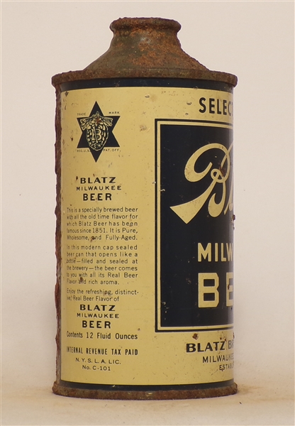 Blatz Cone Top