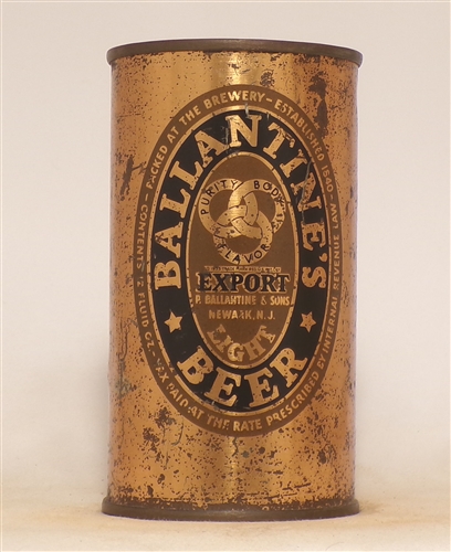 Tough Ballantine Beer Opening Instructional Flat Top