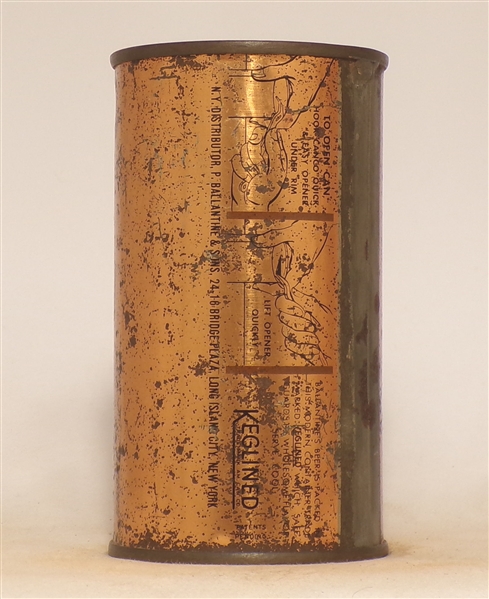 Tough Ballantine Beer Opening Instructional Flat Top