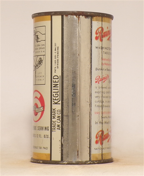 Rainier Beer Opening Instructional Flat Top