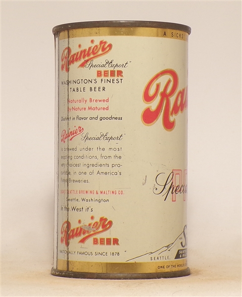 Rainier Beer Opening Instructional Flat Top