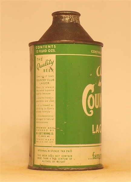 Goetz Country Club High Profile Cone Top #2