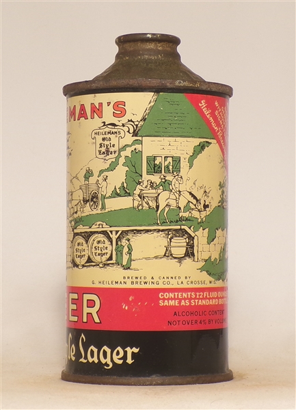 Heileman's Old Style Low Profile Cone Top