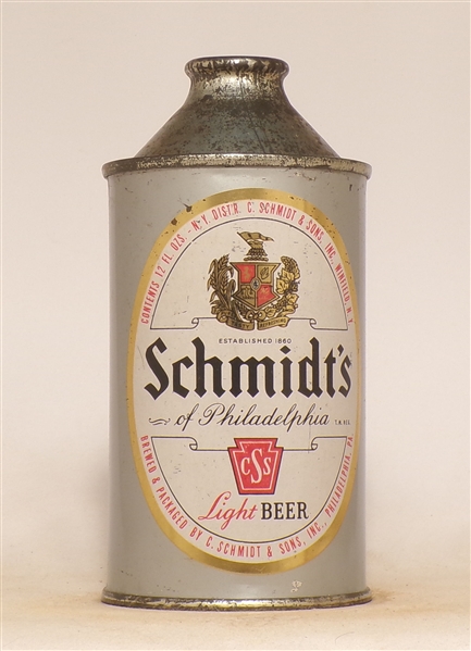 Schmidt's Flat Bottom High Profile Cone Top