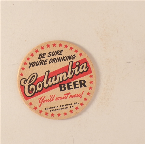 Columbia 3" Beer Coaster #1